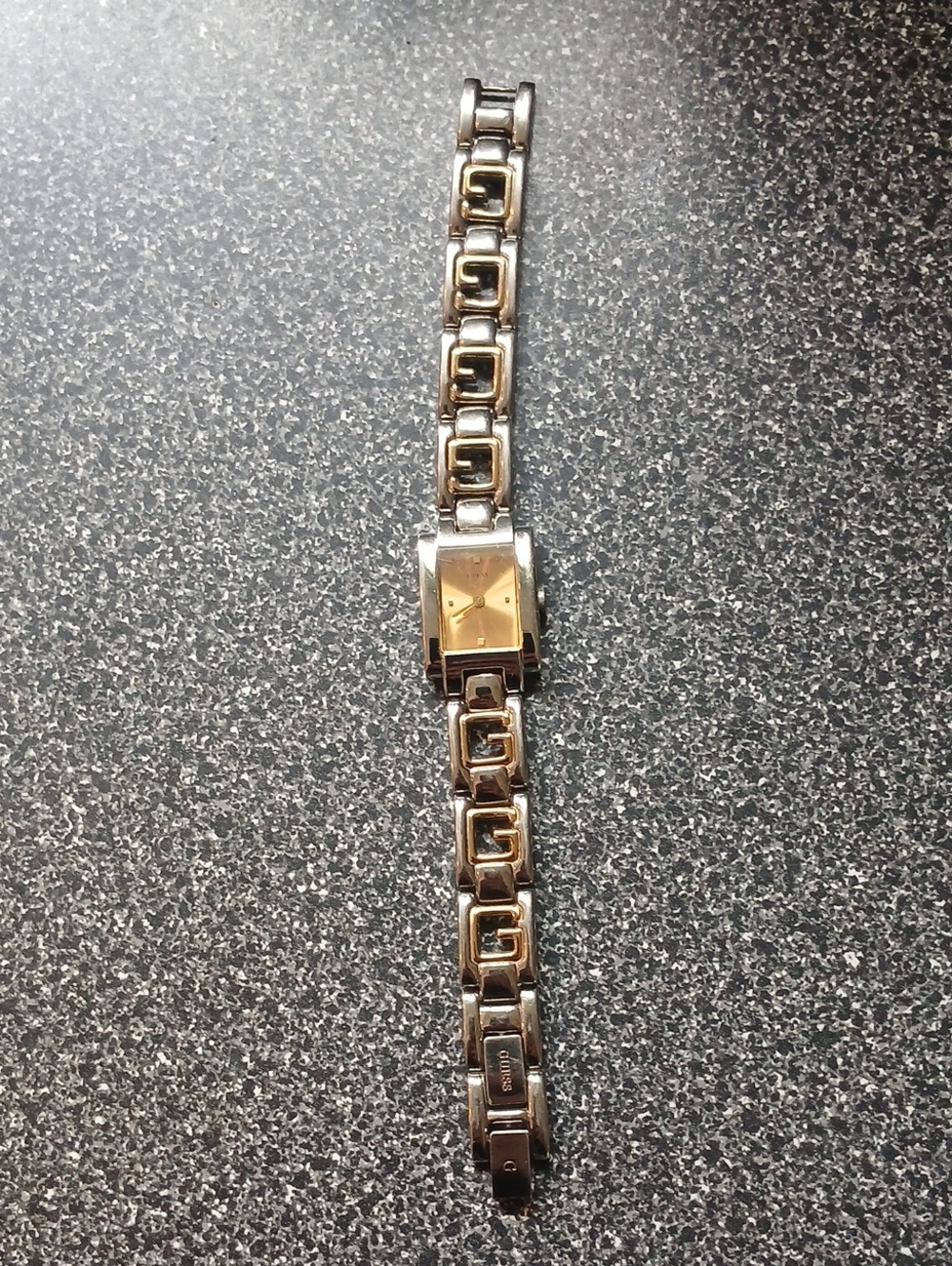 Guess Women's Two-Tone Gold and Silver Bracelet Watch
